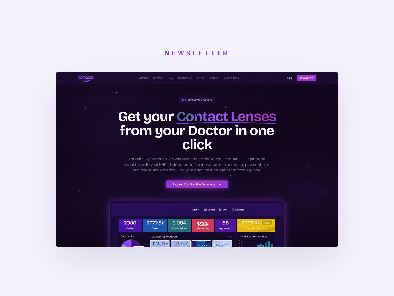 Dr. Contact Lens monthly newsletter